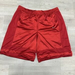 Vintage Nike Red Dazzle Basketball‎ Shorts Silky Shiny Large Baggy Y2K Shimmer